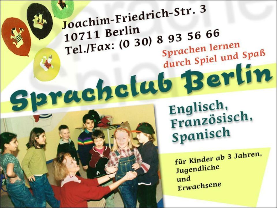 SPANISCH für Kinder (4 - 7 J.) Berlin-Charlottenburg-Wilmersdorf in Berlin