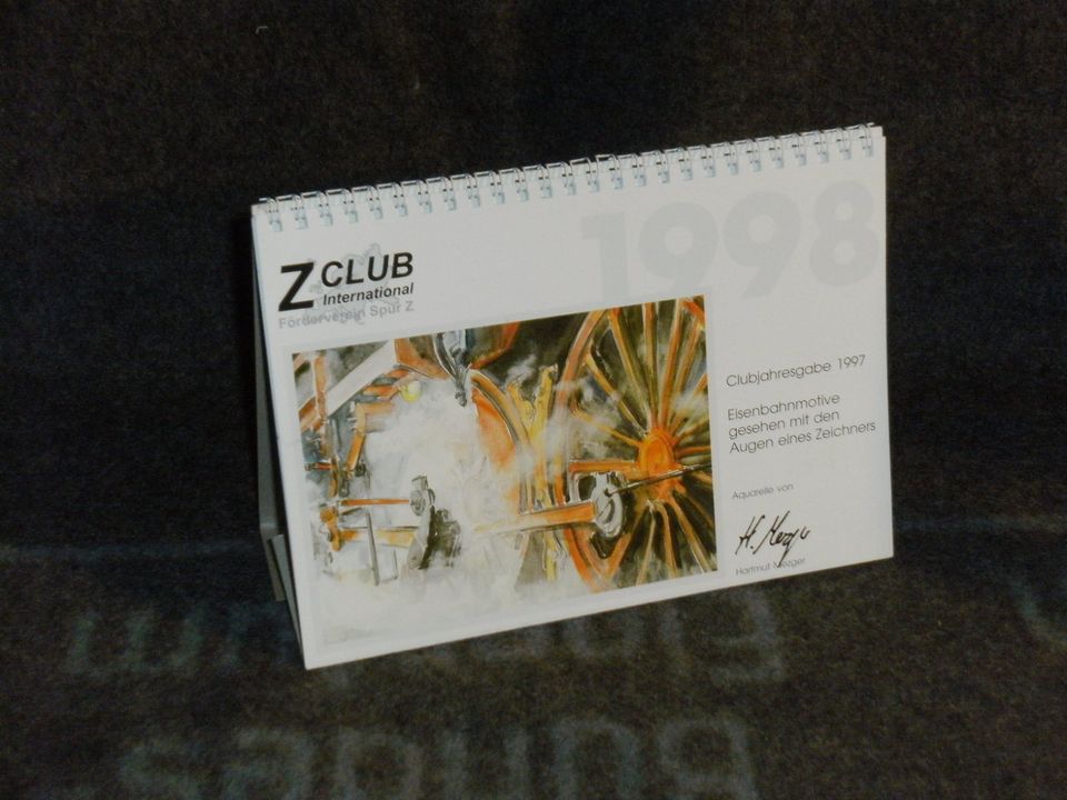 Alter Eisenbahn Spur Z -Club Tischkalender von 1997 in Rees