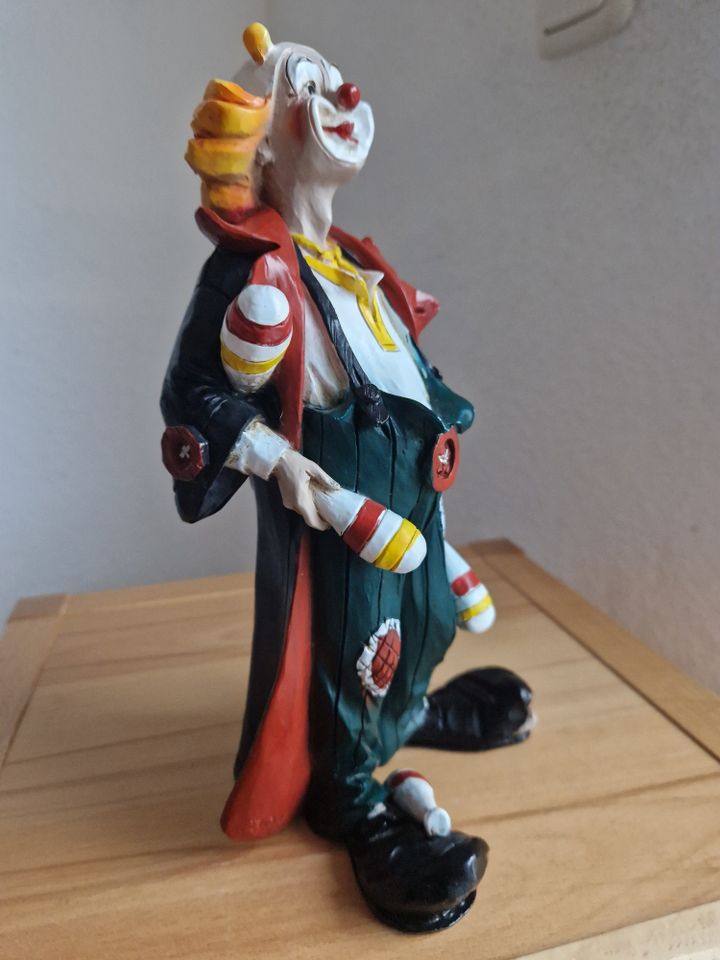 Limitierte Vintage Clown Figur, Vivian C Italien, 80er, Signiert in Paderborn