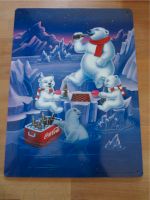 Coca Cola Blechschild mit Eisbären, 39 x 29 cm , wie neu Hessen - Hünfelden Vorschau