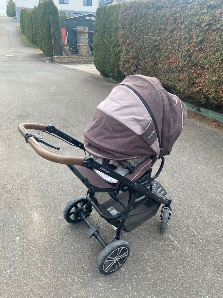 Geißlein F4 Kinderwagen mit Babywanne und Sportwageneinhängeteil in Lauda-Königshofen