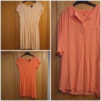 Damen 3 x sommerliches Kleid Gr. M ~ 38 Mango lachs orange Bayern - Ornbau Vorschau