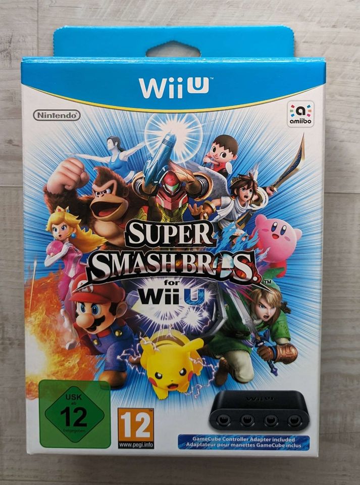 Super Smash Bros. für Wii U Pack mit Adapter in Achern