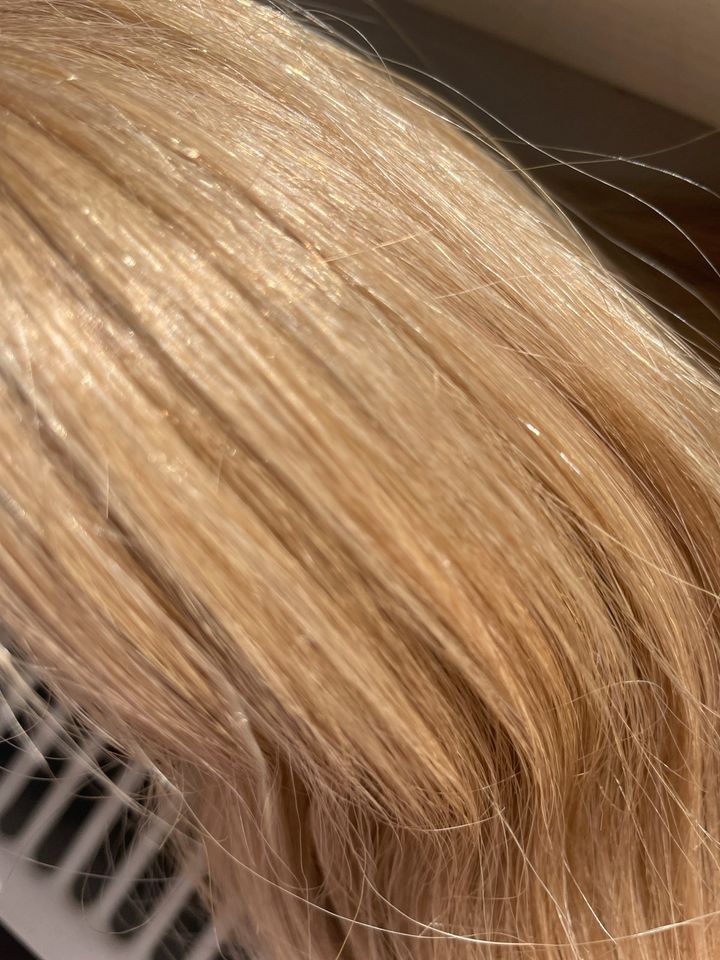 Haarteil Perücke 100% echtes Menschenhaar blond Echthaar Toppet in Brandenburg an der Havel