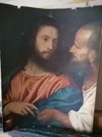 Kunstdruck antik Tizian Der Zinzgroschen Bibel Jesus Judas Altona - Hamburg Lurup Vorschau