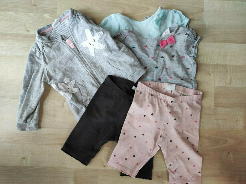 Mädchenklamotten Größe68-T-shirt,Capri Leggins,Cordkleid in Petersberg