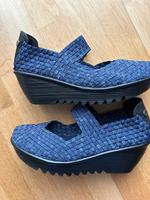 Neue bequeme blaue BM Bernie mev Damenschuhe Handgeflochten Gr.40 Nordrhein-Westfalen - Overath Vorschau