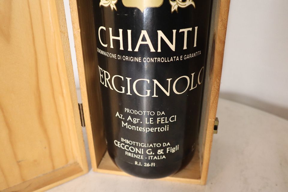 Chianti 3l Flasche in dekorativer Holzbox - DEKO in Essen