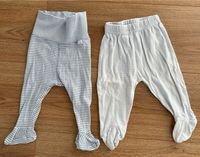 2 Hosen mit Füßen Füsschen H&M C&A 62 hellblau gestreift Nordrhein-Westfalen - Arnsberg Vorschau