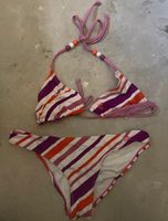 Bikini Maui Wowie Streifen Pink Gr.36 Perlen Neckholdee Baden-Württemberg - Engelsbrand Vorschau