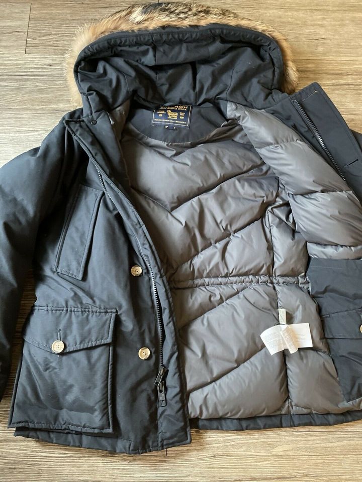 Woolrich Herren Parka Blue blau, Pelz L in Düsseldorf