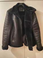 Jacke Lederlook, schwarz mit Fellbesatz BRAVE SOUL LONDON XL Bayern - Schnaittenbach Vorschau