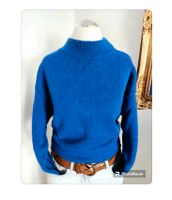 Pulli Pullover Wolle Vintage cyan tintenblau Granny-Style Nordrhein-Westfalen - Leverkusen Vorschau