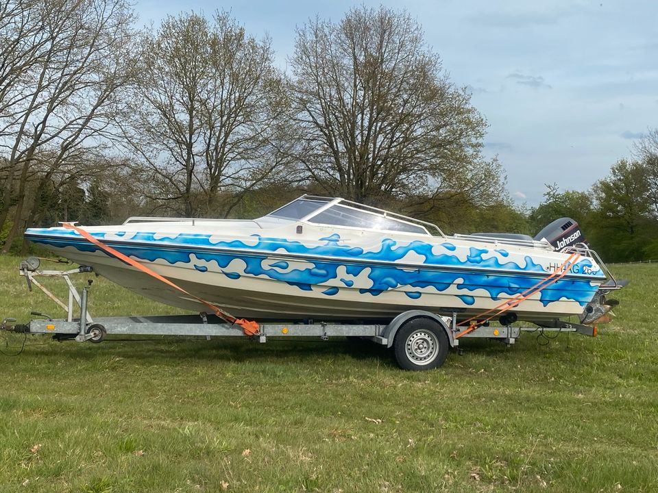 Motorboot. Sportboot, Daycruiser, Fletcher 21, 175 PS Außenborder in Trittau