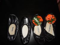 2 Mal Kinderballett Schuhe Ballerina Turnschläppchen schwarz Leipzig - Probstheida Vorschau