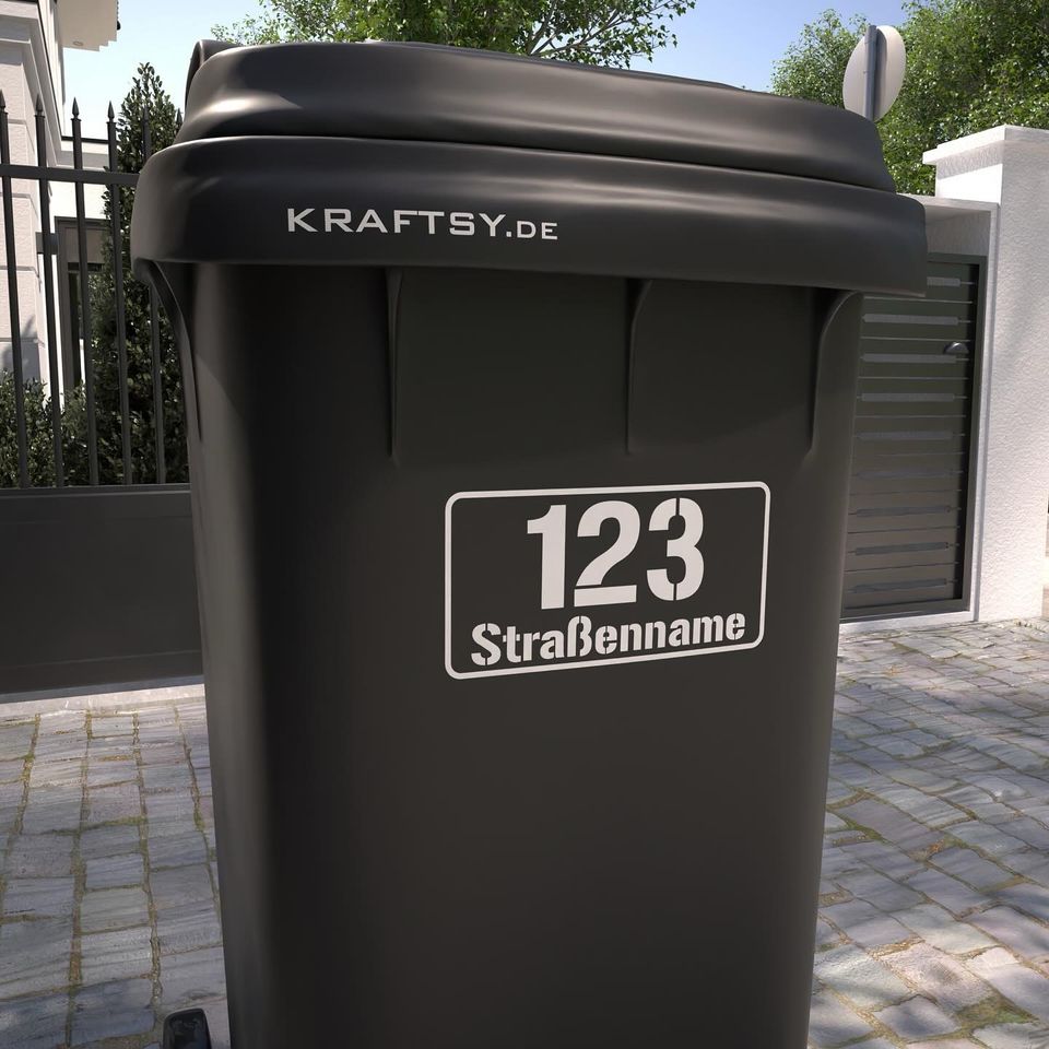 Personalisierte Mülltonnenaufkleber in Niedersachsen - Weyhe