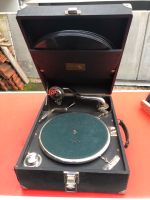 Grammophon Gramola Antik mit 7 Platten Baden-Württemberg - Remchingen Vorschau