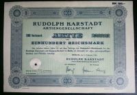 Alte  Karstadt Aktie von 1934 Nr. 037819 Berlin - Biesdorf Vorschau