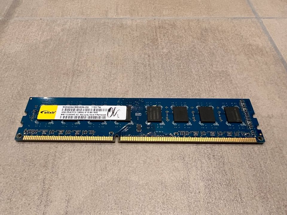 Diverse 4GB DDR3 PC3-12800U, Elixir/Kingston RAM Speicherriegel in Vilshofen an der Donau