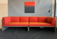 Sofa | 2 x 2-Sitzer offen | integrierte Steckdosen | Rot / Orange Bayern - Aschaffenburg Vorschau