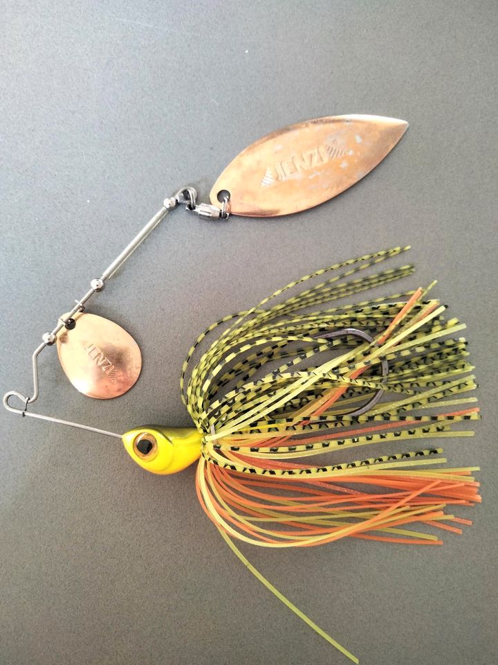 Spinnerbait  Jenzi Corrigator Pea Cock SL sunlow 21g in Oberstenfeld