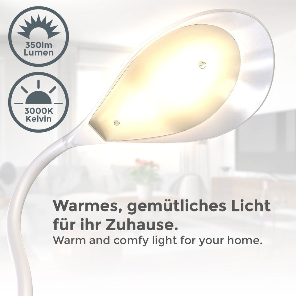 B.K.Licht Klemmleuchte, LED fest integriert, Warmweiß,Leselampe in Lübbecke 