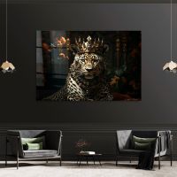 Leopardenkönig Premium Wandbild, Acrylglas, Poster, Leinwand Deko Stuttgart - Stuttgart-Ost Vorschau