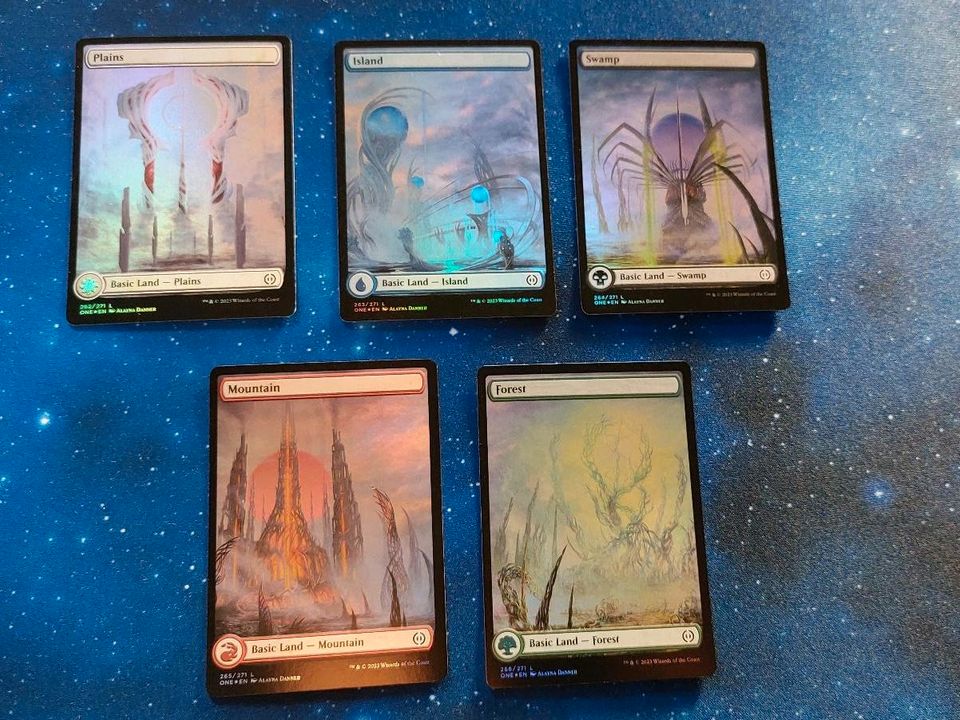 Phyrexia Fullart Foil V1 Magic the Gathering MtG Länder Basic in Krumbach Schwaben