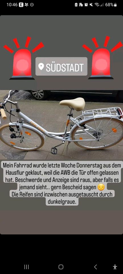 ⚠️  ACHTUNG ⚠️  Fahrrad wurde geklaut in Köln