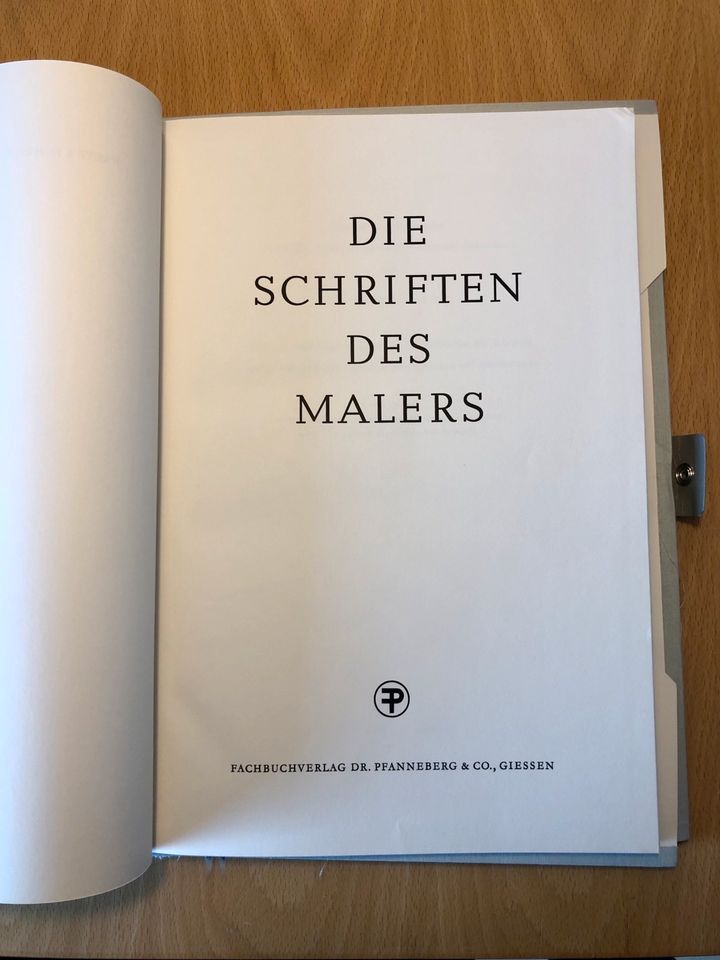 Die Schriften des Malers WalterSchenk von 1963 in Fürth