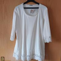 Tredy Long-Shirt mit Spitze  Gr. 42 mit Etikett Niedersachsen - Uelzen Vorschau