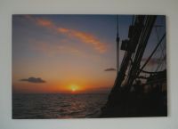 XL-Wandbild: Sonnenuntergang, Segelschiff, Meer 120x80cm, NP 50€ Pankow - Weissensee Vorschau