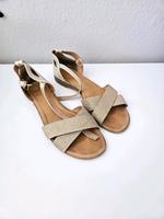 Gold Sandalen gr.40 Nordrhein-Westfalen - Weeze Vorschau