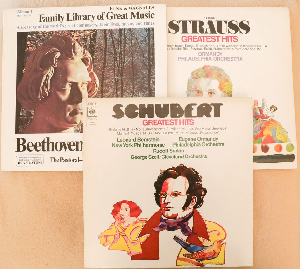 Klassik Sammlung Chopin,Beethoven,Mozart,Strauss,Haydn,Grieg LP in Saarbrücken