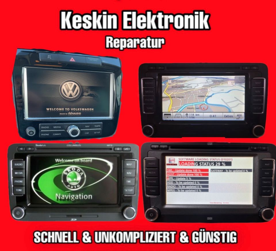 Reparatur Defekt VW RNS510 Navigation Navi Reparatur Start Bootfehler in Herscheid