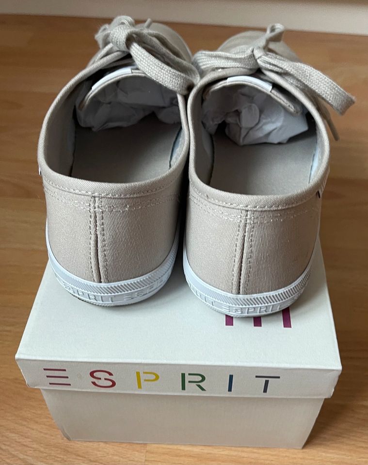 Esprit Sneaker Canvas Stoff Baumwolle 1-mal getragen 6,5/40 in Düsseldorf
