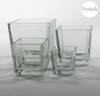 Würfelvasen /  quadratische vasen mieten, Glasvasen, Hochzeitdeko Schleswig-Holstein - Plön  Vorschau