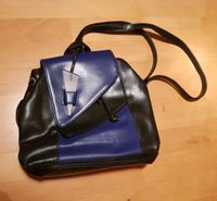 Vintage 80er / 90er Handtasche Rucksack Echtleder  blau schwarz Münster (Westfalen) - Mauritz Vorschau