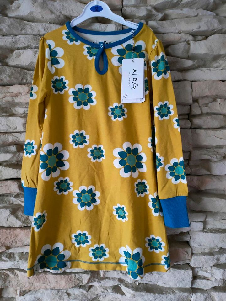 Albakid Kleid Blumen Retro Schweden Gr.116 in Grabfeld