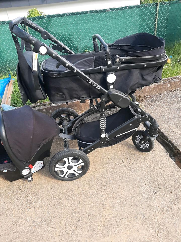 KESSER Kinderwagen 3 in 1 komplett Set in Wiesbaden