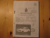 Homologationsblatt  Ford Escort Kiel - Hassee-Vieburg Vorschau