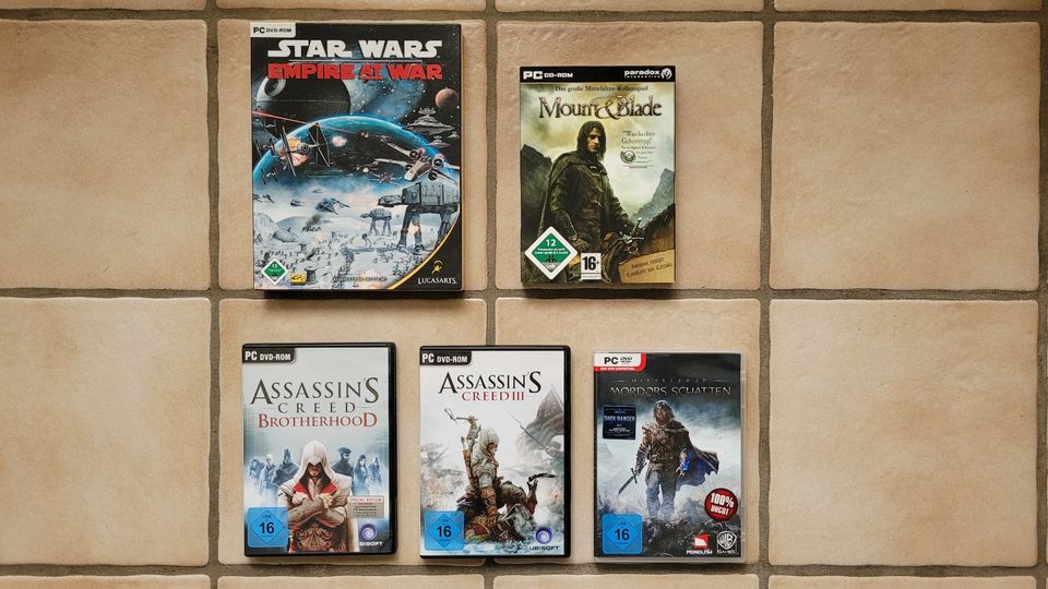 5 PC Spiele - Star Wars, Assassin's Creed, etc. in Duisburg