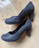 Schicke Clarks Pumps Gr. 37 Velourleder Blau Baden-Württemberg - Radolfzell am Bodensee Vorschau