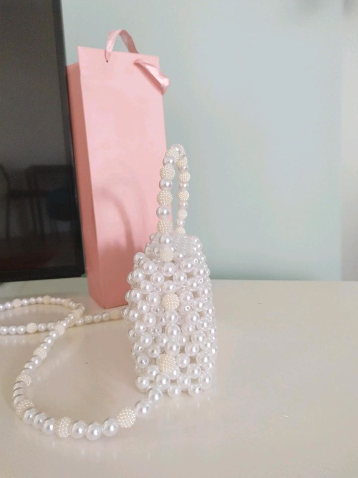 Hand made pearl bag in Stuttgart