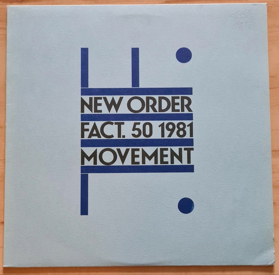 Fact 50. 1981 Movement, New Order, Vinyl LP, MPO A3/B3 Pressing in Schweinfurt