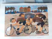 DDR Friedensfahrt 1989 Moritzburg Aquarell 40. Jahrestag Ausstell Sachsen - Radebeul Vorschau