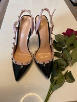 Schwarz/ Lila Spike High Heels Gr 36 Niedersachsen - Bad Zwischenahn Vorschau