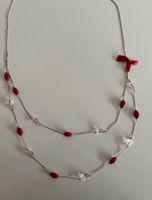 Kette silber rosa rot Modeschmuck Hessen - Hanau Vorschau