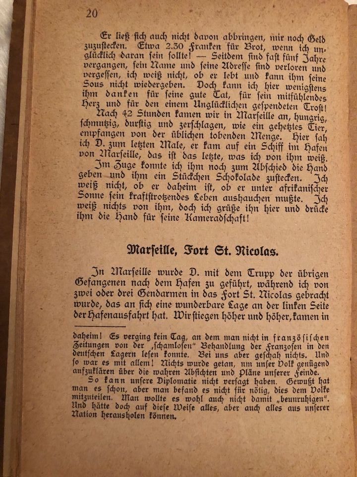 Antikes Buch von 1920 Dreieinhalb Jahre in Frankreich in Berlin