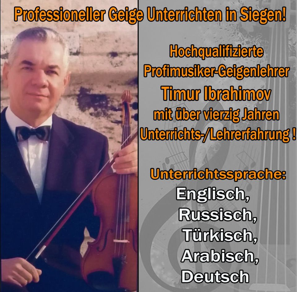 Geigenunterricht, Geige Violine Profi - Geigenlehrer Unterrichten in Siegen